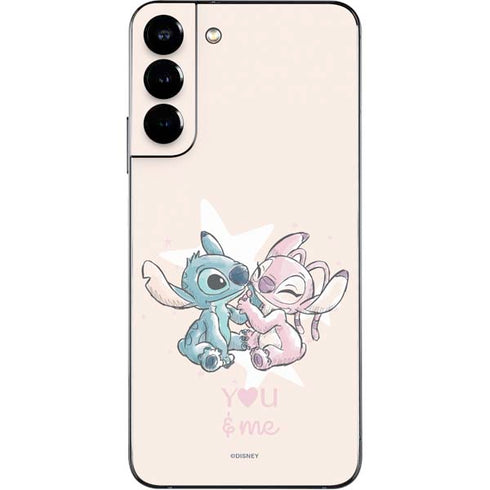 Disney Lilo and Stitch Stitch and Angel Galaxy S22 Plus Skin